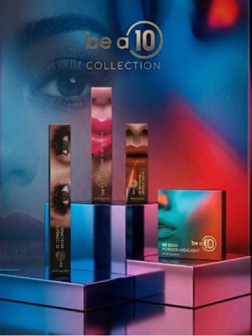 Be a 10 Cosmetics 4-Piece Enhanced Glamour Bundle Set NIB - Picture 2 of 14